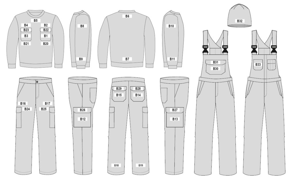 Heatseal badges small